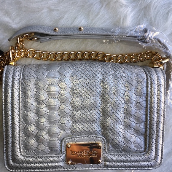 💎✨bebe Gillian Crossbody Silver with Gold Chain✨ - Picture 2 of 8